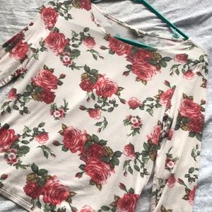 Long sleeve floral blouse